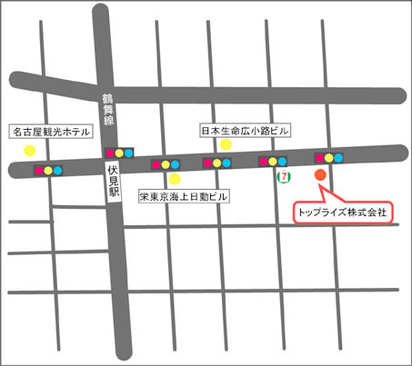 名古屋営業所マップ